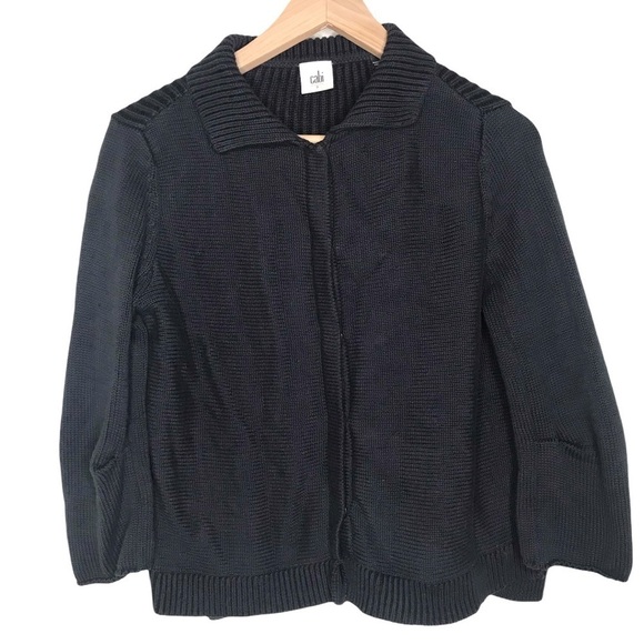 CAbi Pursuit navy sweater cardigan small - Picture 1 of 12